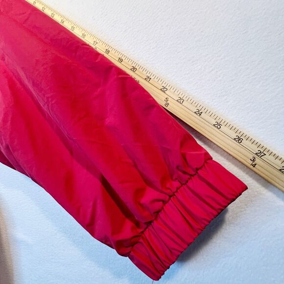 Tudor Court Red Jacket Windbreaker Removable Hood Fleece Lined Long Sleeves XX - Picture 12 of 16